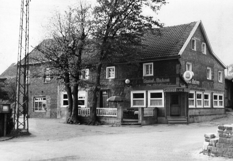 Gasthof Lang 1952 im Ortsteil Anfang