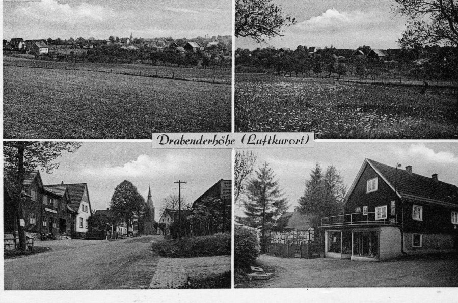 Postkarte Drabenderhöhe Ende 1950er Jahre