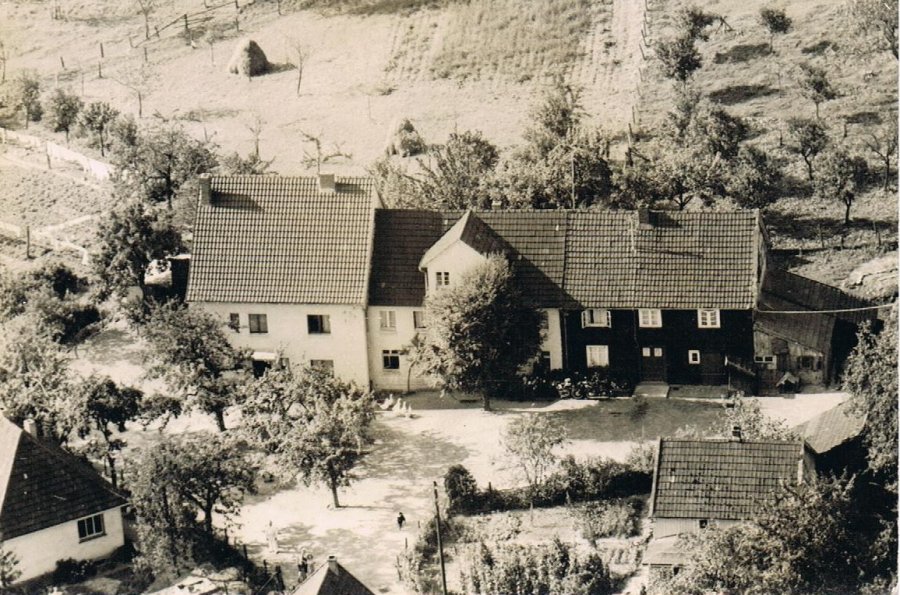 Dumpe, Ortsteil Scheidt - Im Blumenwinkel um 1954