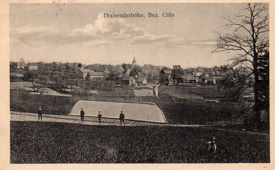 Ausblick vom Löher Kopf auf Scheidt 1913